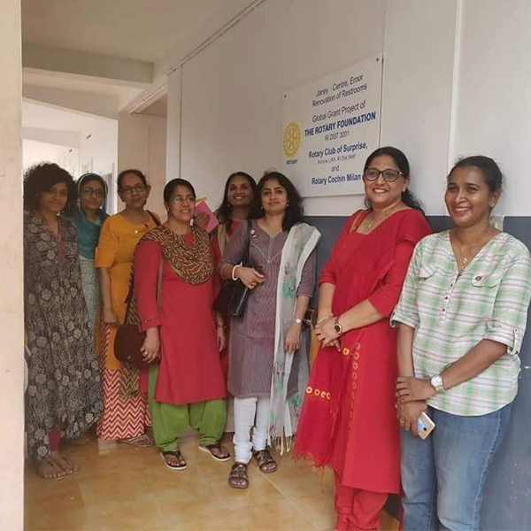 Inauguration of renovated Toilets